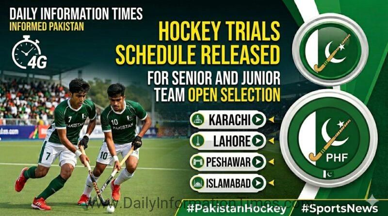 ​Pakistan National Hockey Team Open Trials 2026 PHF