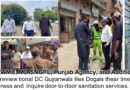 MD Suthra Punjab Agency Abdul Razzaq Dogar inspecting sanitation arrangements in Gujranwala.