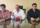 Officials of the Pakistan Petroleum Dealers Association holding a press conference.