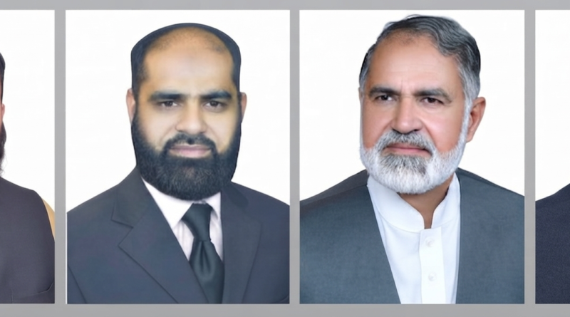 PML-N leaders Chaudhry Iqbal Gujjar, Haji Abdul Rauf Mughal, and others discussing the martyrs of the Pakistan Army.