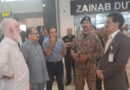 Federal Ombudsman Gujranwala In-charge Mushtaq Ahmad Awan conversing with passengers and officials at Sialkot Airport.